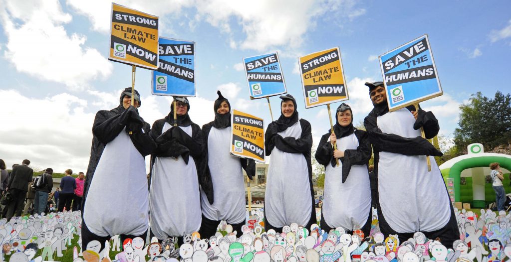 Penguins visit Scottish Parliament