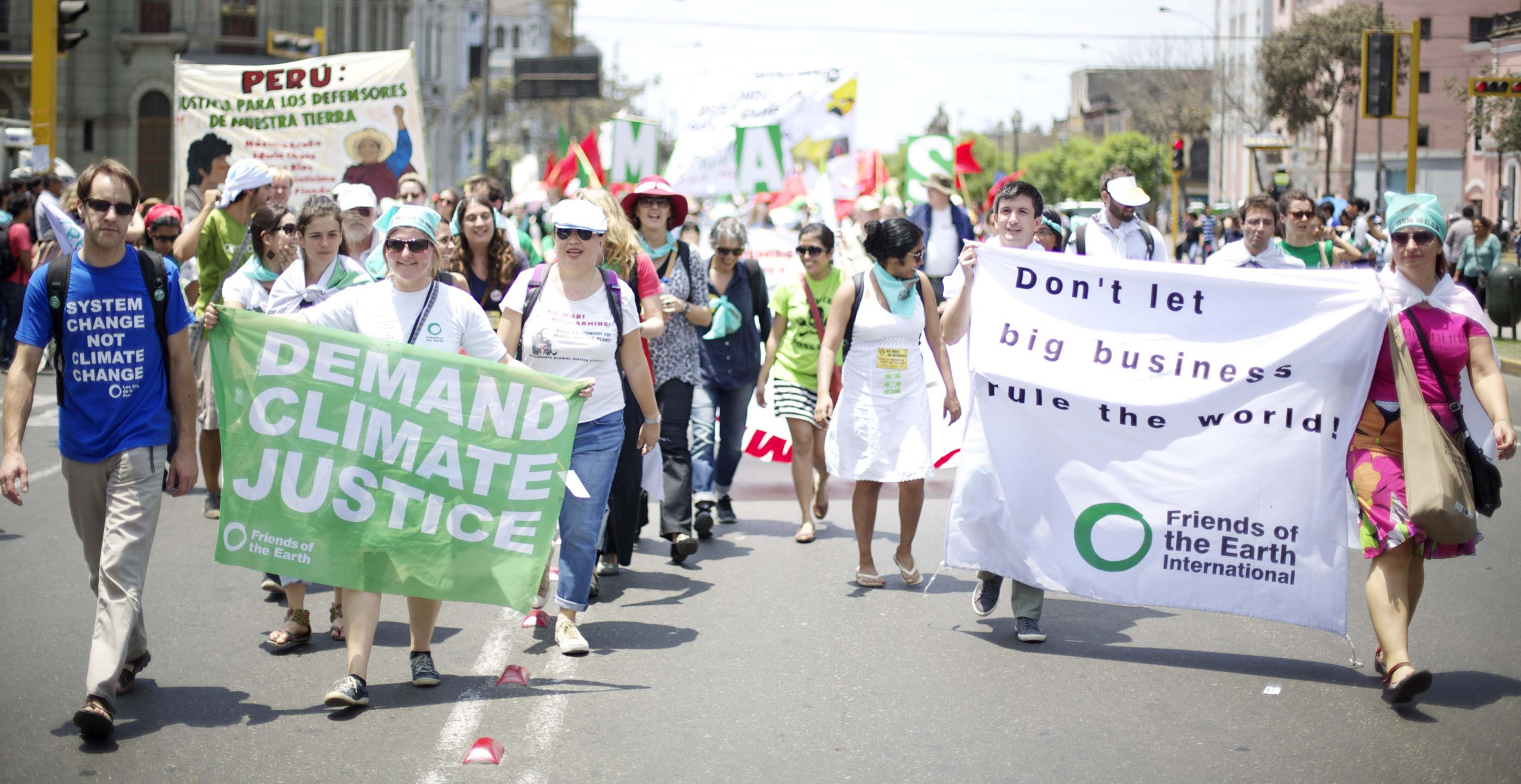 Marching for climate justice on human rights day - Friends of the Earth ...