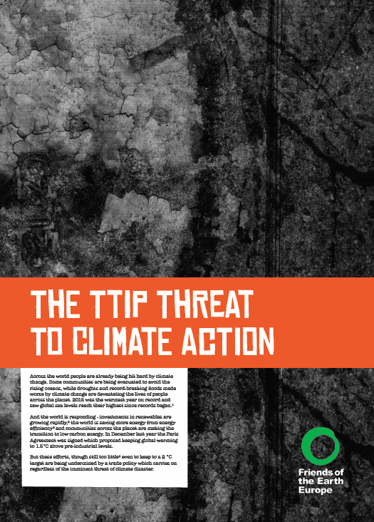 The TTIP Threat to Climate Action