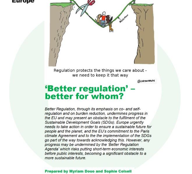 Better regulation - better for whom