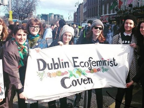 Irish Ecofeminist Collective at the Women's March in Dublin