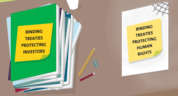 Imbalance of binding treaties for businesses and human rights