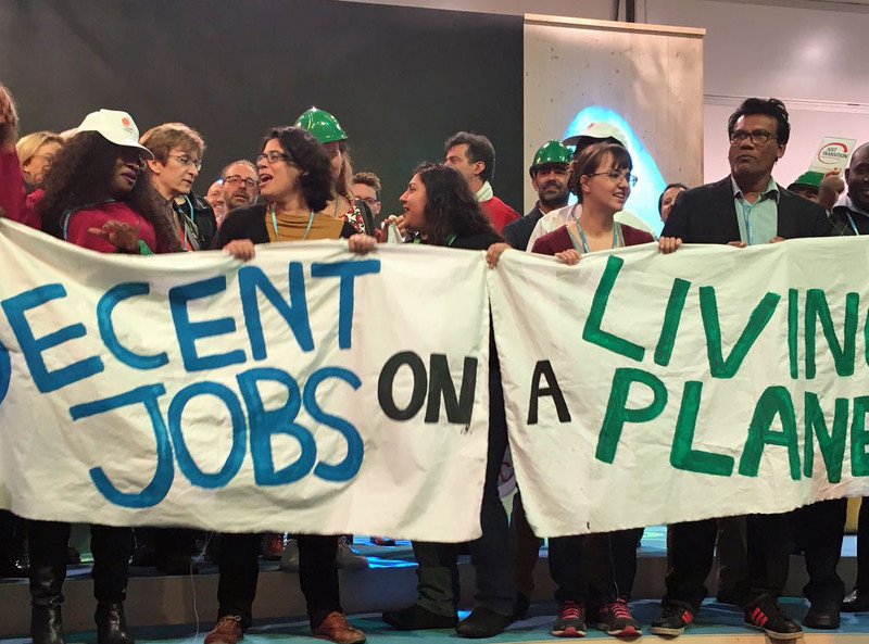 Juhst Transition action with ITUC