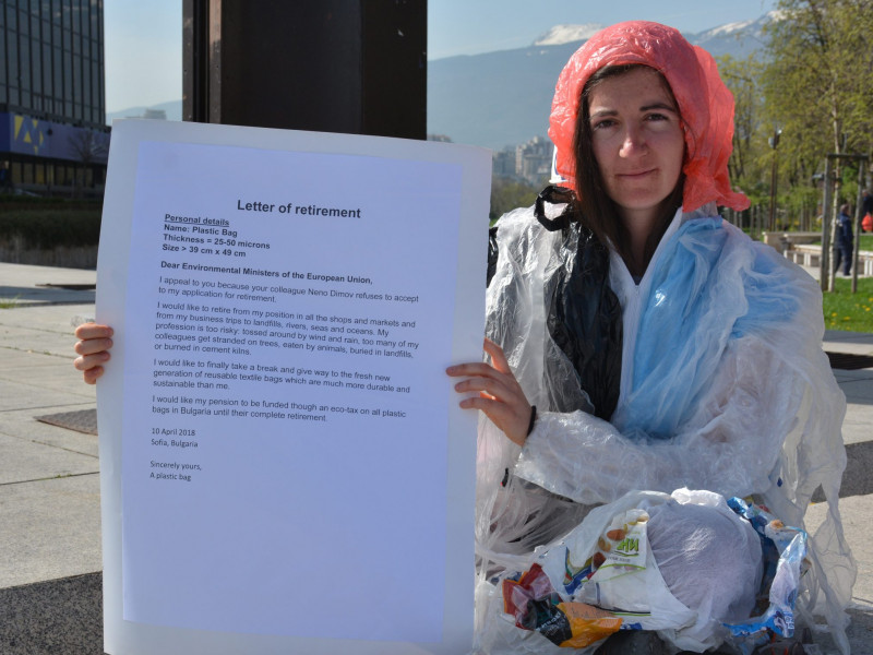 Bulgaria plastic bag protest 2018