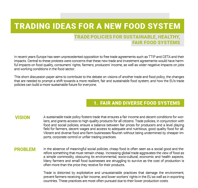 Trading ideas for a new food system