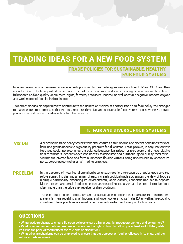 Trading ideas for a new food system