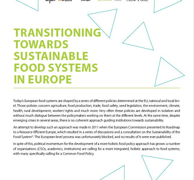 transitioning towards sustainable food cover