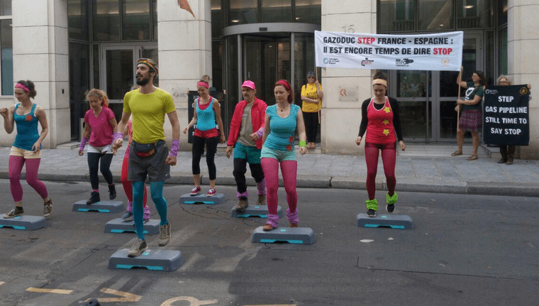 Action against the STEP gas pipeline, (C) Amis de la Terre France