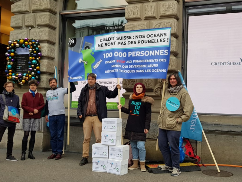 Credit Suisse - stop financing toxic dumping in fjords