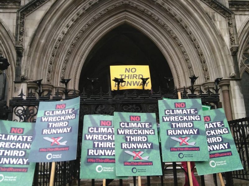 Heathrow third runway legal victory for climate
