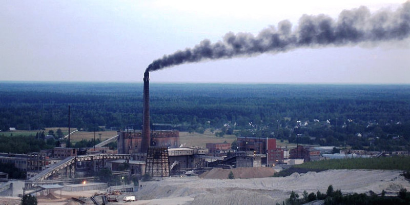 Oil shale processing plant in Estonia