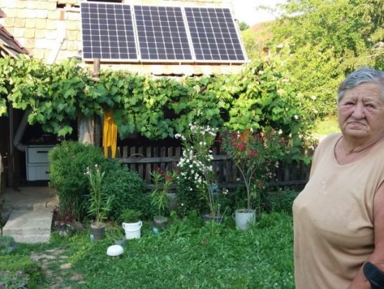 Solar panels on the house of Mara Stani? from the village of ?akale (Zelena akcija /FoE Croatia)