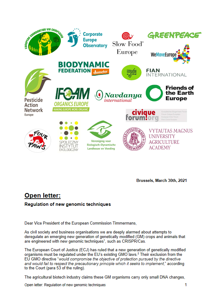 GMO letter cover