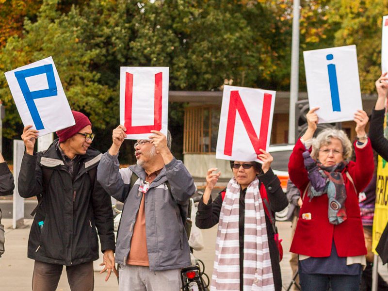 Demonstration against corporate impunity