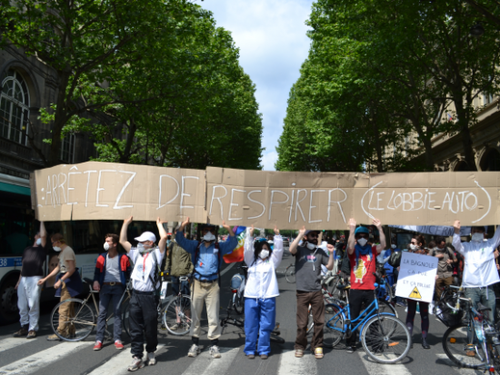 Action against air pollution in Paris on 1 June 2013