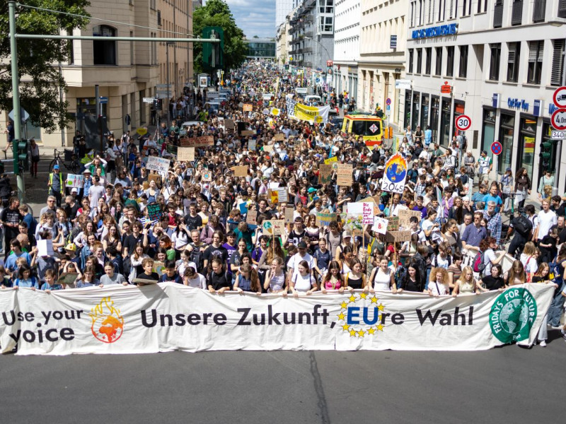 Climate protesters in Germany ahead of the EU Elections